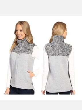 The North Face Women's Hybrination 3D Thermal Faux Fur Vest Size Large
